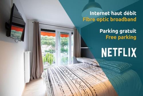 Les chambres du Vercors - Parking Free Fibre Netflix Hotel in Grenoble