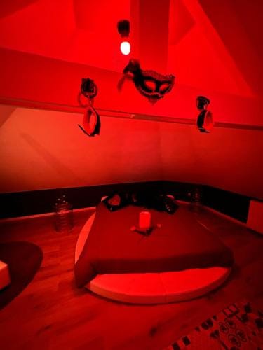 Redroom Loveroom Chambre Spa privative Insolite Theme 50 nuances de grey Hotel in Hauts-de-France
