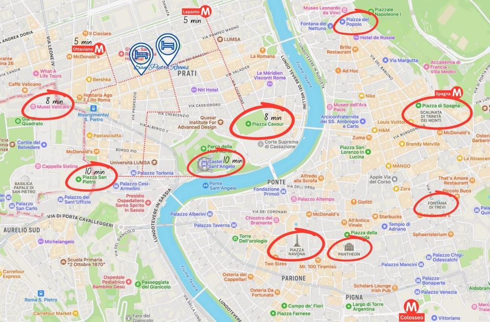 San Pietro Rooms 84 Hotel in Rome