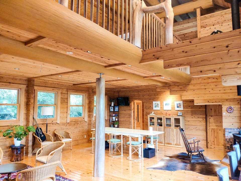 Shimano Log House Hotel in South Korea