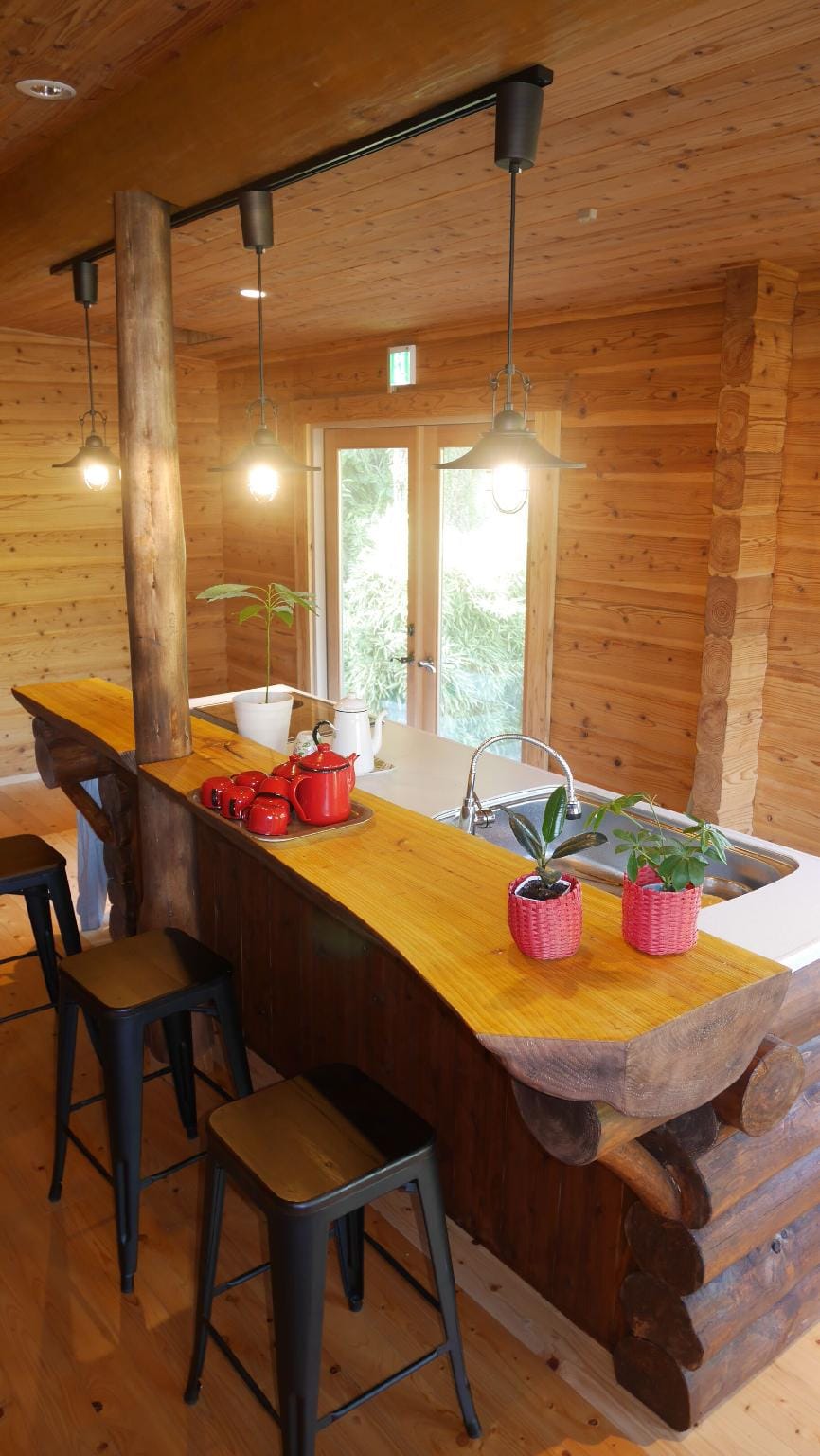 Shimano Log House Hotel in South Korea