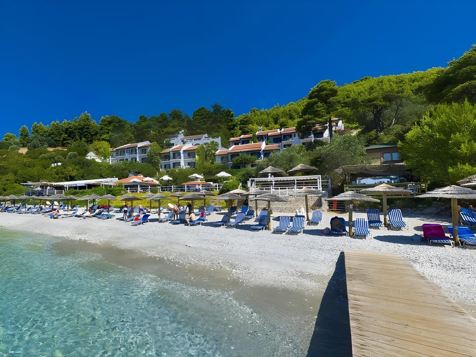 Private beach