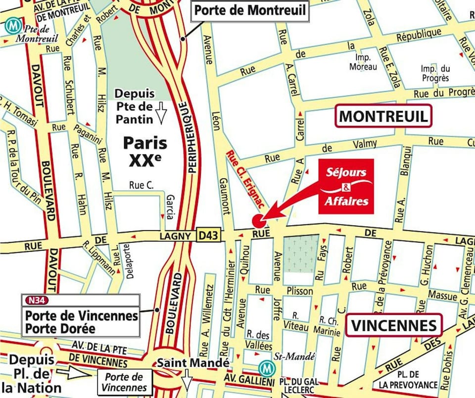 Sejours et Affaires Montreuil Saint-Mandé Hotel in Paris