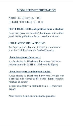 Studio Provence Hotel in Provence-Alpes-Côte d'Azur