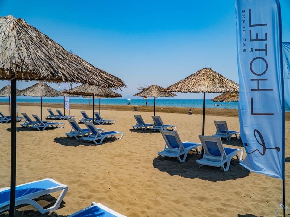 Private beach