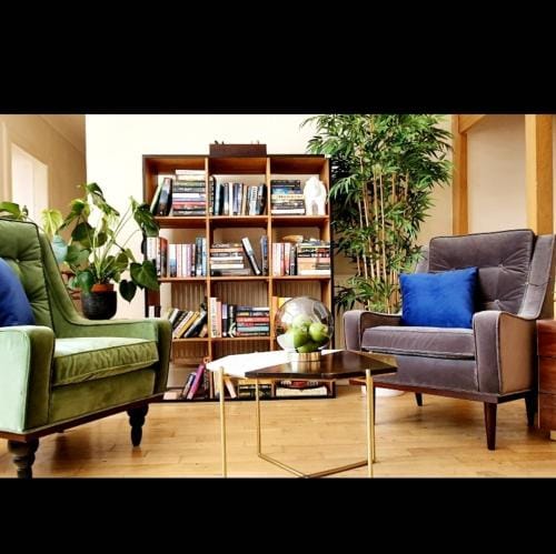 The NEW Blue Horse Suite at The Grumpy Schnauzer B&B Luxury Private Indoor Hot Tub Breakfast in Bed Hotel in Coatbridge