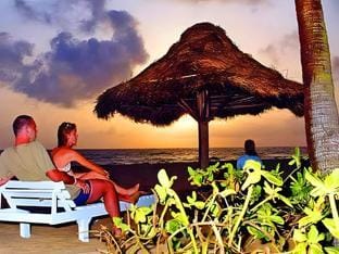 Private beach