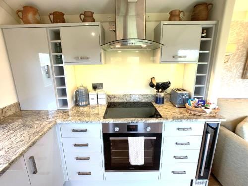 Luxury Shepherds Hut with Superb Views & Fire Pit & walking distance to a superb Gastro Pub Lodge in West Devon District