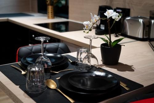 Capsule Secret - Jacuzzi - Netflix & Home cinema - Jeux de couple - Barre de pole dance Hotel in Valenciennes
