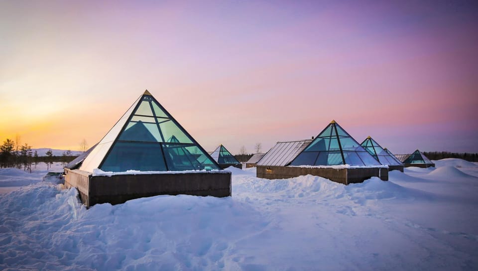 Aurora Pyramid Glass Igloos Hotel in Lapland