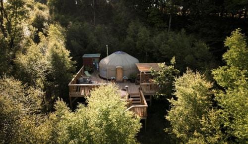 Yurtshire Eavestone Lake - Birch Yurt Lodge in Borough of Harrogate