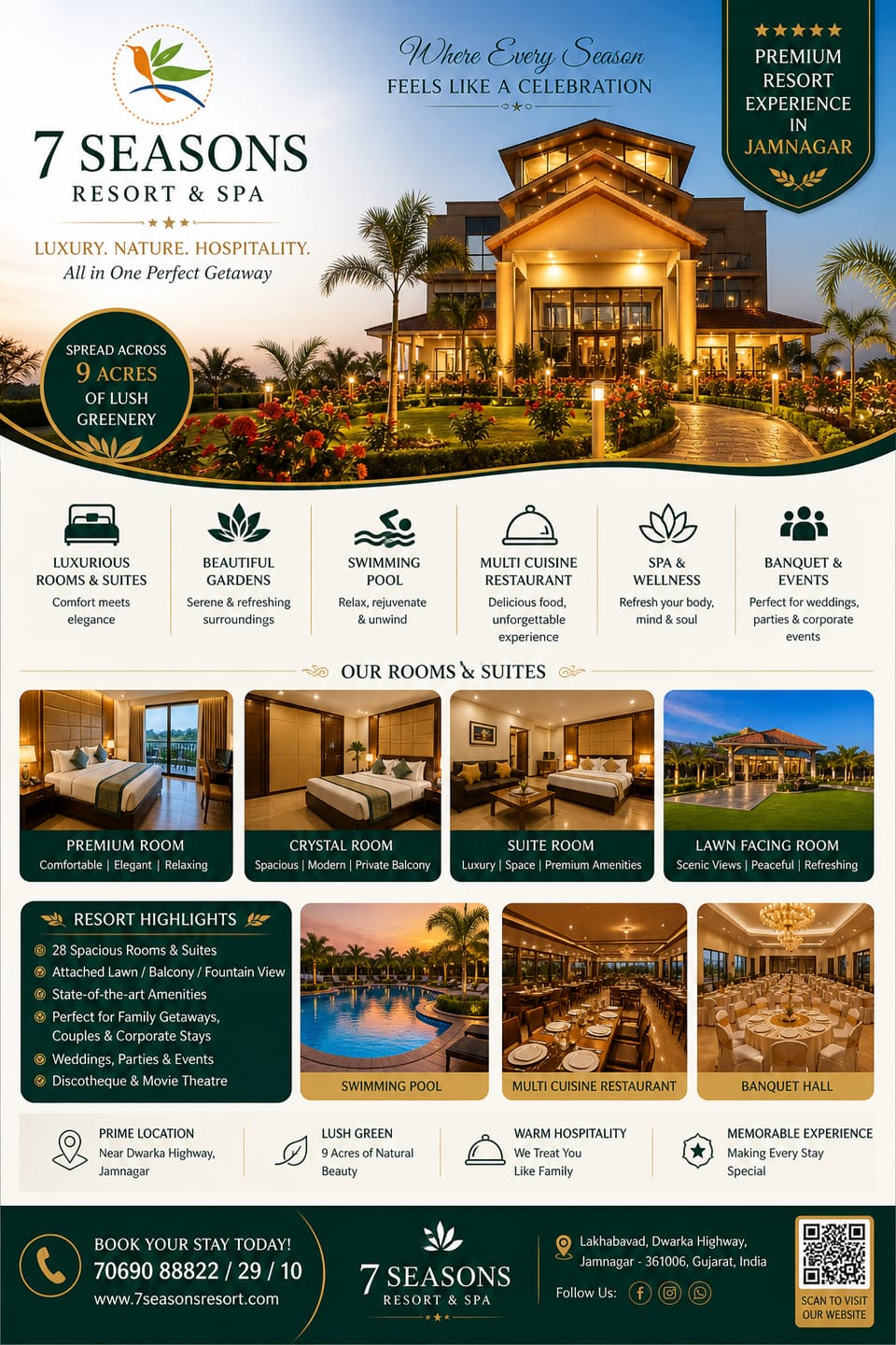 7 seasons Resort & Spa Hotel in Gujarat