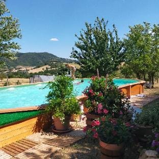 Mansarda Viti - View on the pediment - Hotel in Umbria