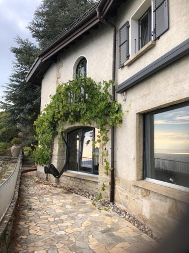 Panoramic Room in the vineyard,stunning views of lake and Alps Hotel in Fribourg, Switzerland