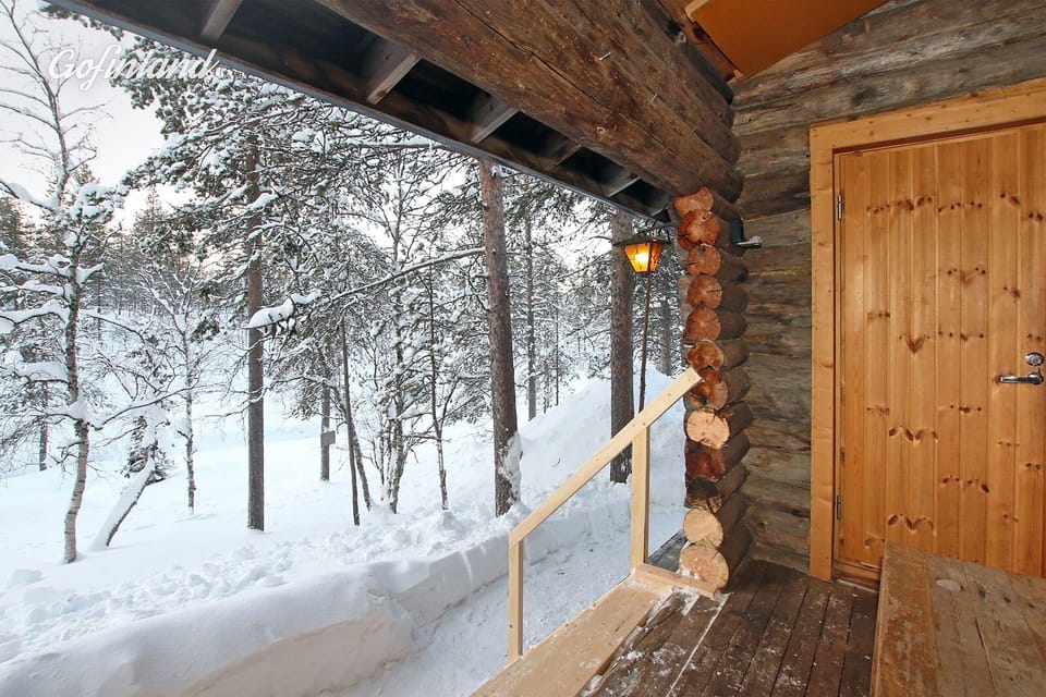 Kuukkeli Log Houses Aurora Cabin - Jaspis Hotel in Lapland