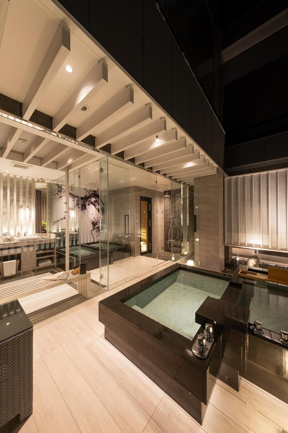 Open air bath