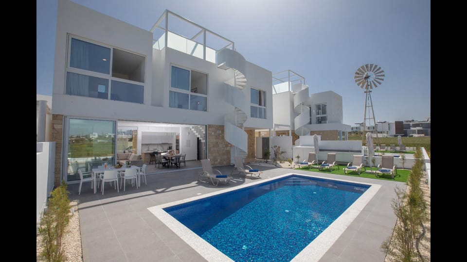 Protaras Vie Bleu Villa Vb14 New 3 bedroom villa in the center of Protaras Resort in Protaras