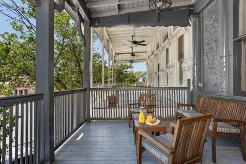 The Loft on Main St loft with balcony views Inn in Fredericksburg