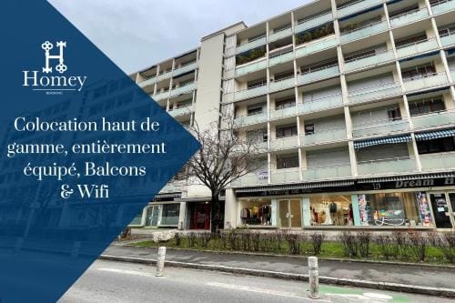 HOMEY LA COLOC BRILLANT - Colocation haut de gamme de 3 chambres uniques et privees / Proche centre- Hotel in Annemasse
