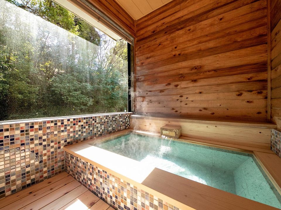 Open air bath