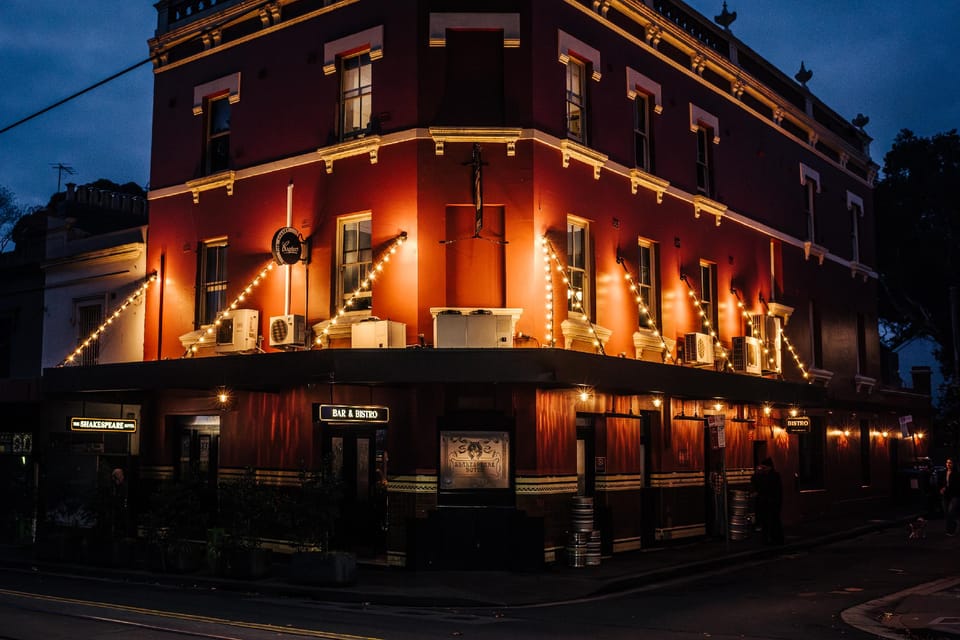 Shakespeare Hotel Inn in Surry Hills