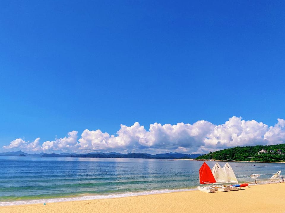 Private beach