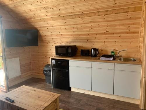 Pond View Pod 2 with Private Hot Tub - Fife - Loch Leven - Lomond Hills Lodge in Scotland