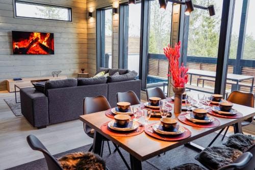 Ruka Twin 3 bedroom Villa with Jacuzzi by Rukalodges Hotel in Lapland