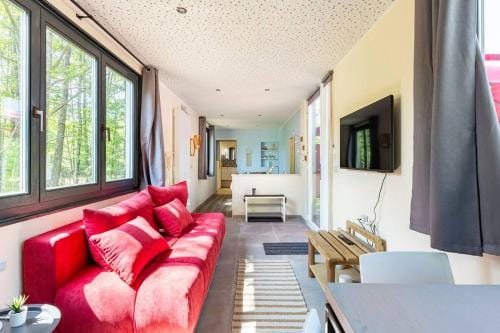 Tinyhouses - Domain "La vallee des Pres" Lodge in Wallonia, Belgium