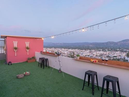 Blue Apartment in the Hill Hotel in Crete