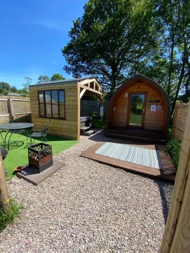 luxury pod with hot tub Lodge in Crucorney