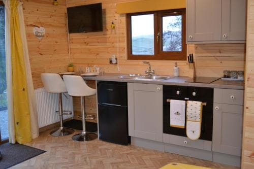 The Warren Lodge Cabin at Ashes Farm, near Settle Lodge in Craven District