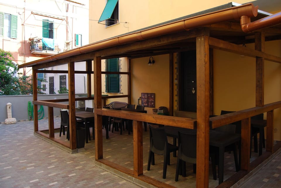 Guesthouse outside the Port Hotel in Civitavecchia