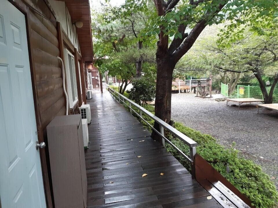 Gyeongju Log Cabin Hotel in South Korea