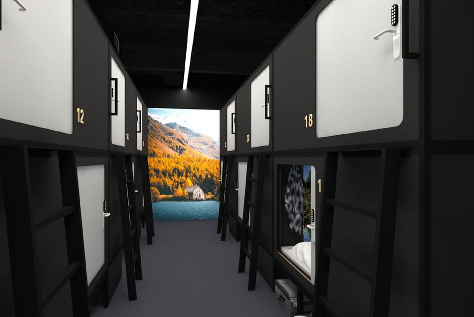 Capsule Hotel - Alpine Garden Zurich Airport Capsule hotel in Kloten