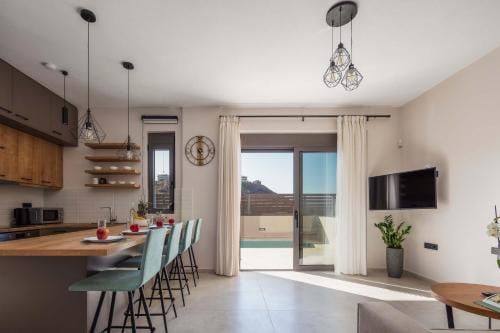 New Modern Villas with Private Pools and Walking distance to Beach Hotel in Panormos in Rethymno