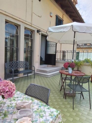 La terrazza di Villa Edera Hotel in Treviso