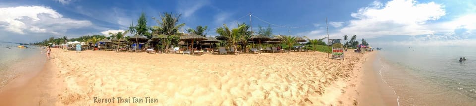Private beach