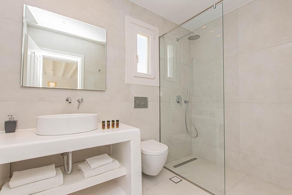 Overview Mykonos Apartments Hotel in Decentralized Administration of the Aegean