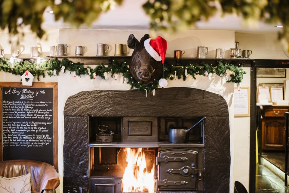 The Wild Boar Hotel Inn in England