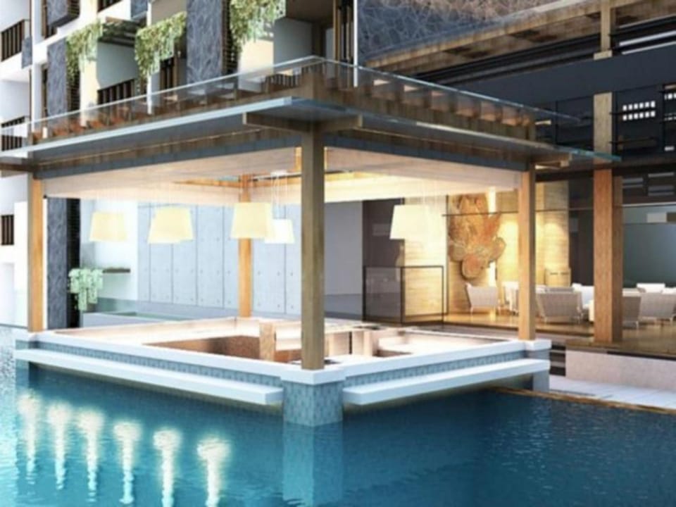 Poolside bar