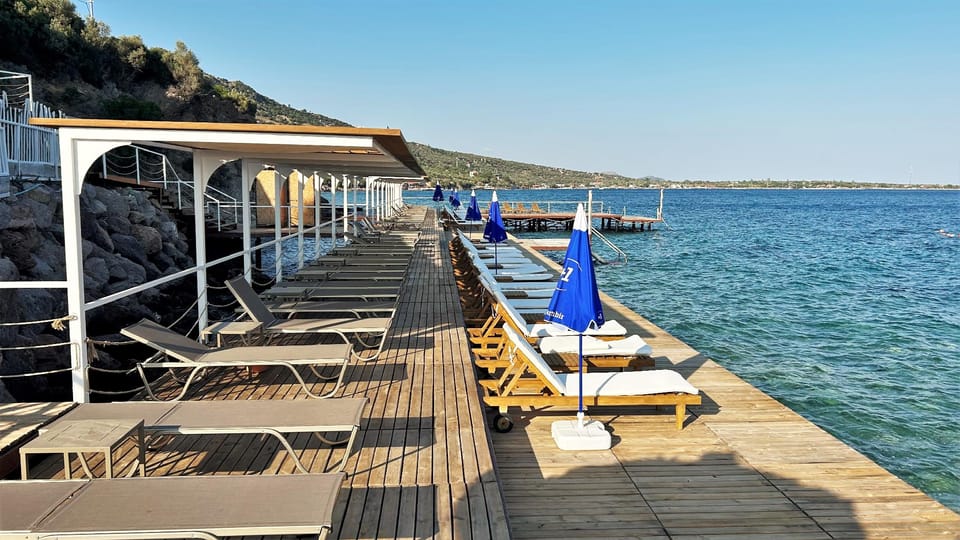 Private beach