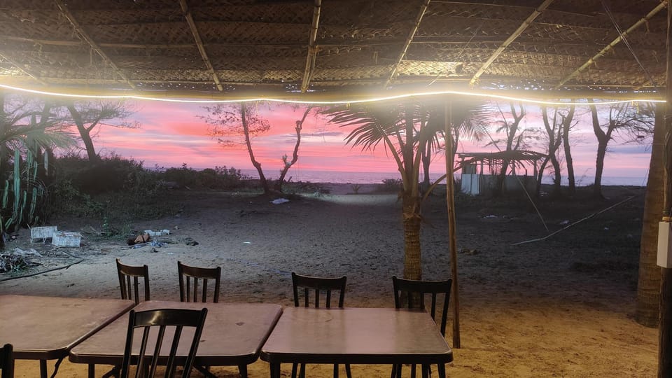Private beach