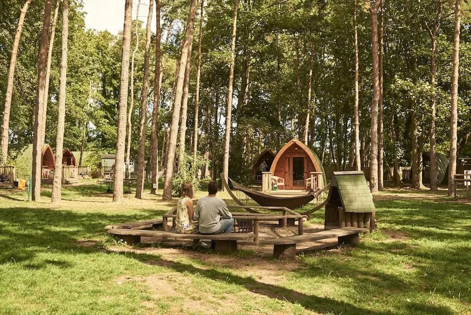 Pinewood Camping Pods - At Port Lympne Reserve Hotel in England