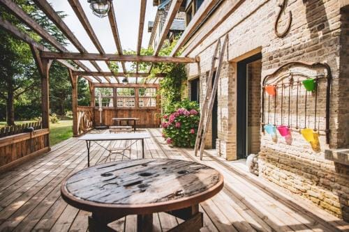 Chambre dHotes GALET EN LIN dans Ecolodge ENTRE MER & CAMPAGNE Hotel in Normandy