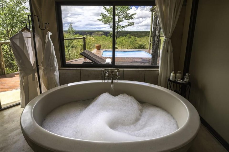 The Elephant Camp Hotel in Zimbabwe