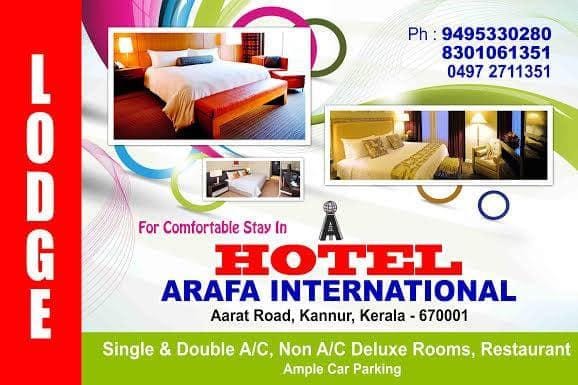 Arafa International Hotel in Kerala