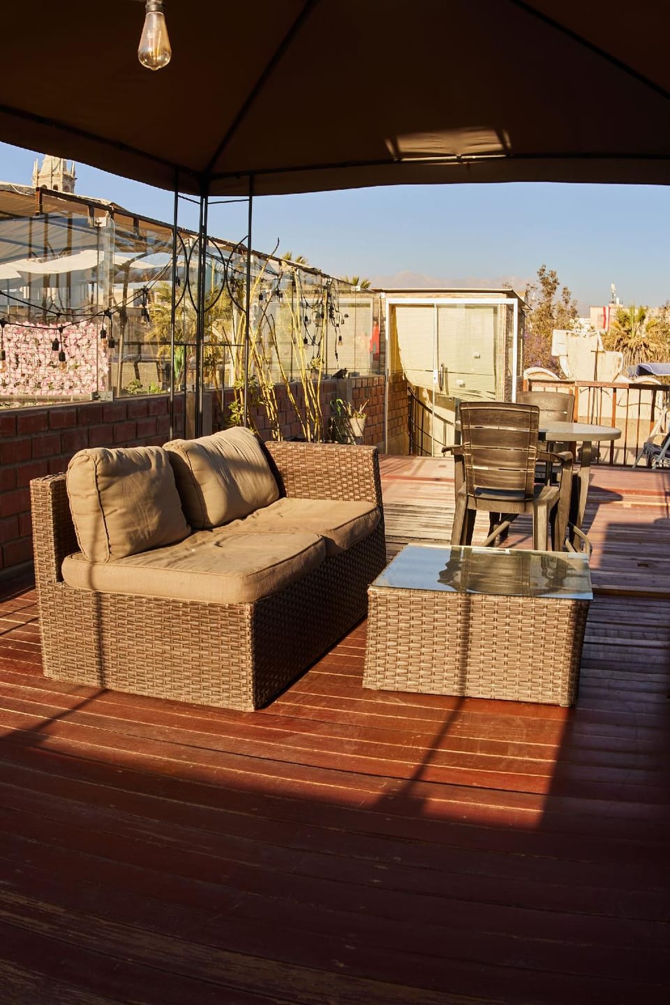 La terraza del Portal Hotel in Arequipa