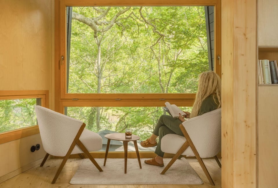 Aoos river Treehouse Hotel in North Macedonia