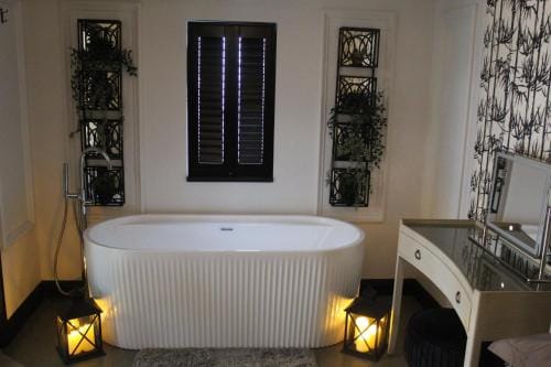 White River Retreats luxury lodges with Private Wood Fired Hot Tub Lodge in Wales